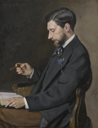 Edmond Maître by Jean Frederic Bazille